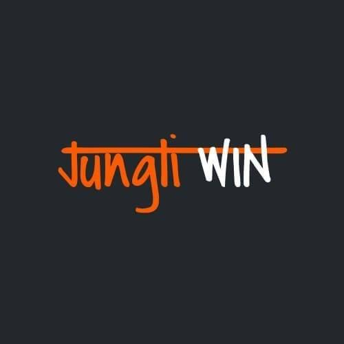 Jungle Win casino logo, orange and white on a black background