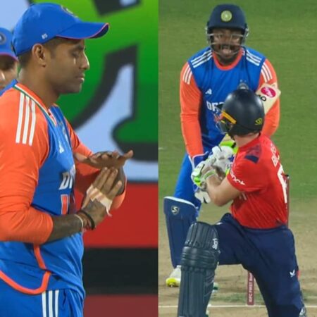 Persistent sanju samson convins Suryakumar Yadav to take drs. India reap big reward. Watch