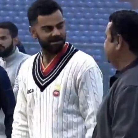 Virat Kohli Shares Wholesome Moment With Childhood Coach DDCA Felicitation. Watch